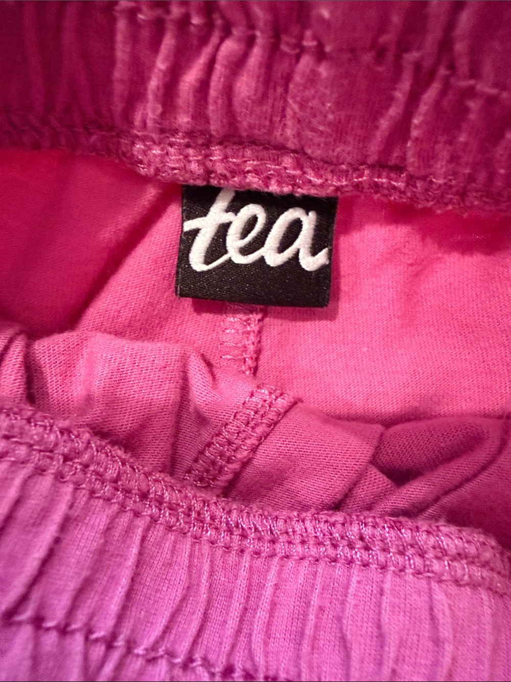 Tea Collection Raspberry Pom-Trim Knit Drawstring Shorts - Picture 2 of 4